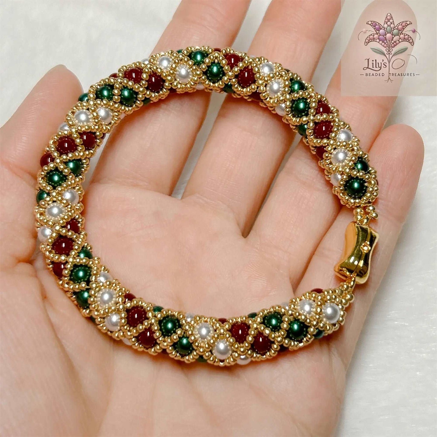 Handcrafted Beaded Bracelet For Christmas Gift